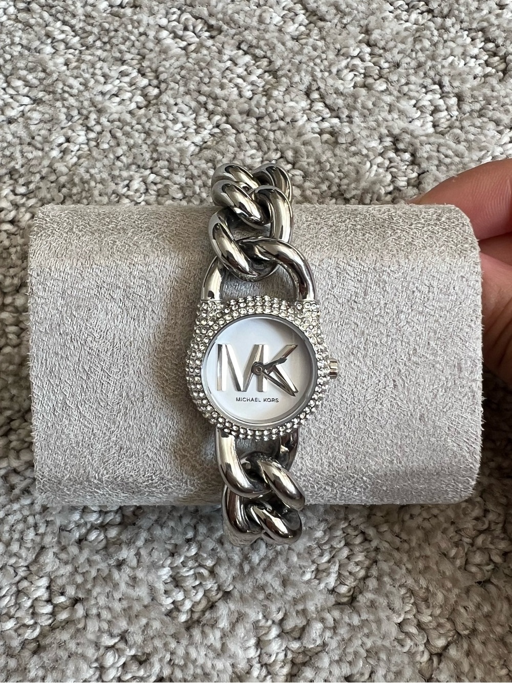 Michael Kors Petite Pavé Chain-Link Watch